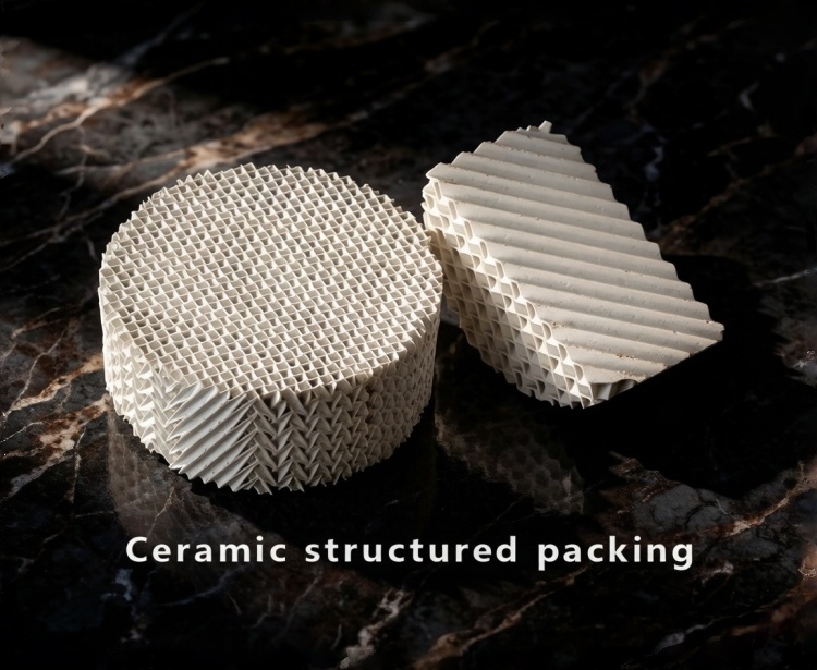 Imballaggio strutturato in ceramica per l'essiccazione dell'acido solforico